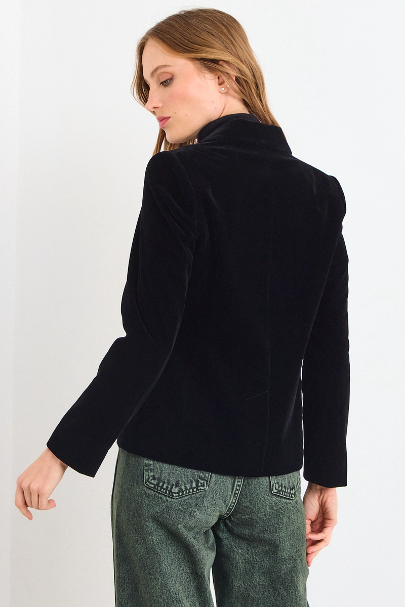 BLAZER LISO NEGRO MUJER IO - 3