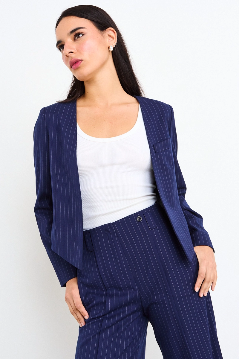 BLAZER FANTASIA AZUL MUJER IO - 2