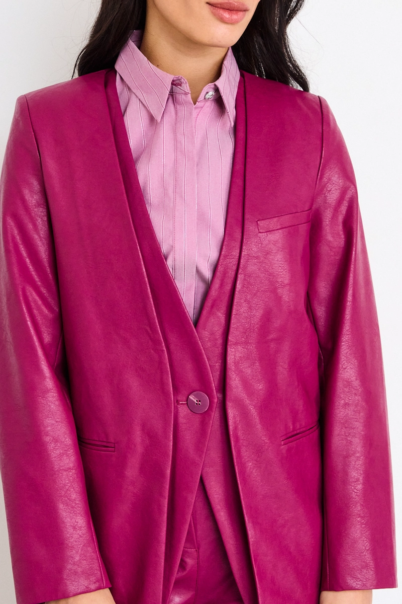 BLAZER LISO BURDEOS MUJER IO - 2