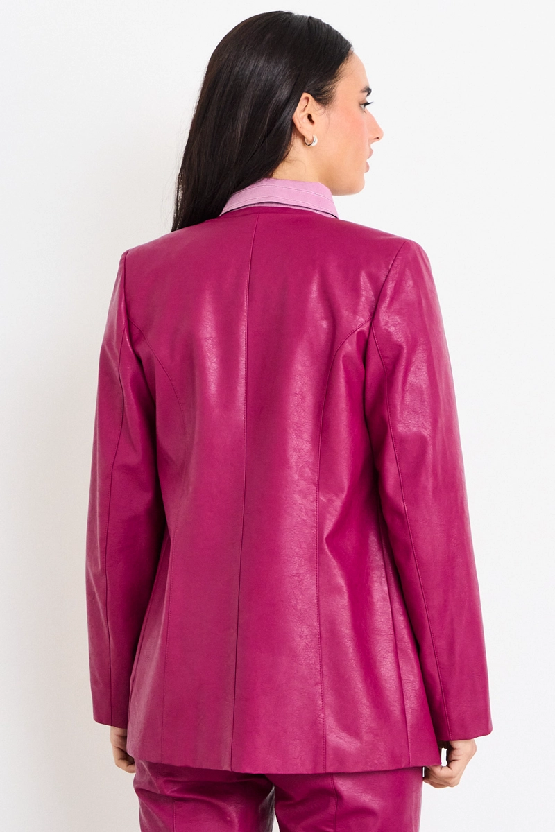 BLAZER LISO BURDEOS MUJER IO - 3
