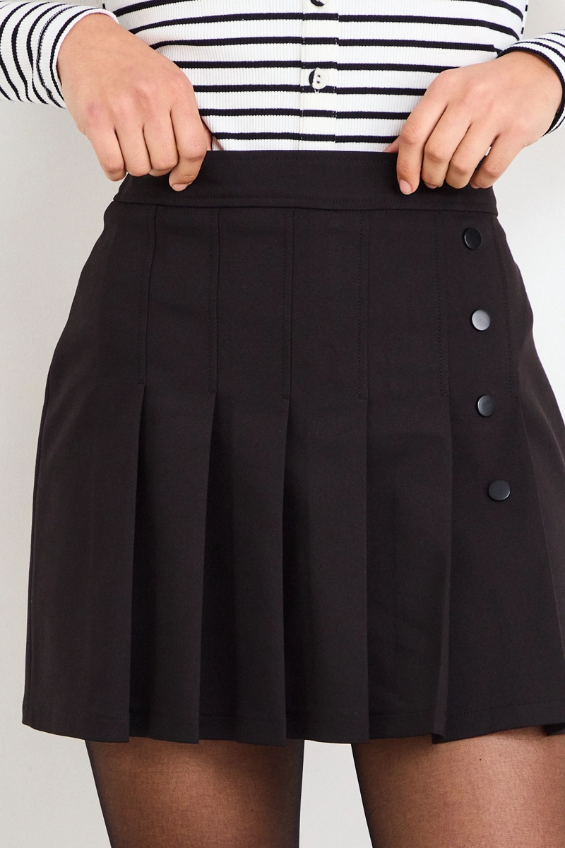 SHORT LISO NEGRO MUJER IO - 2