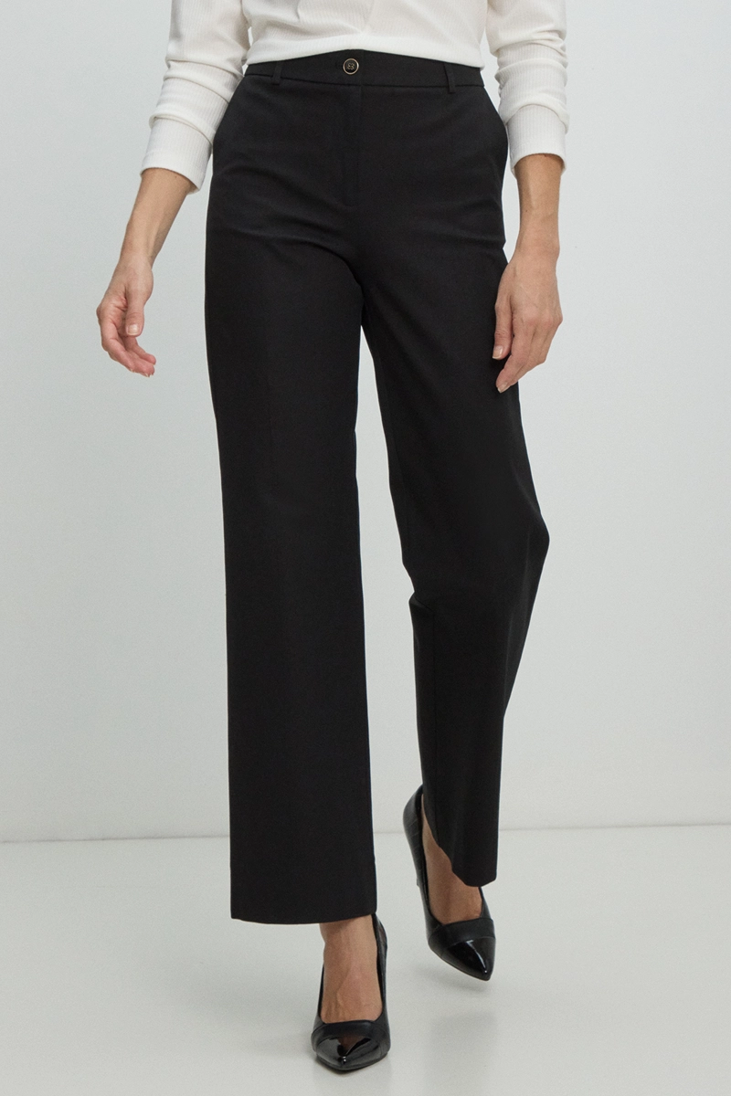 PANTALON WIDE NEGRO MUJER MA GRIFFE - 2