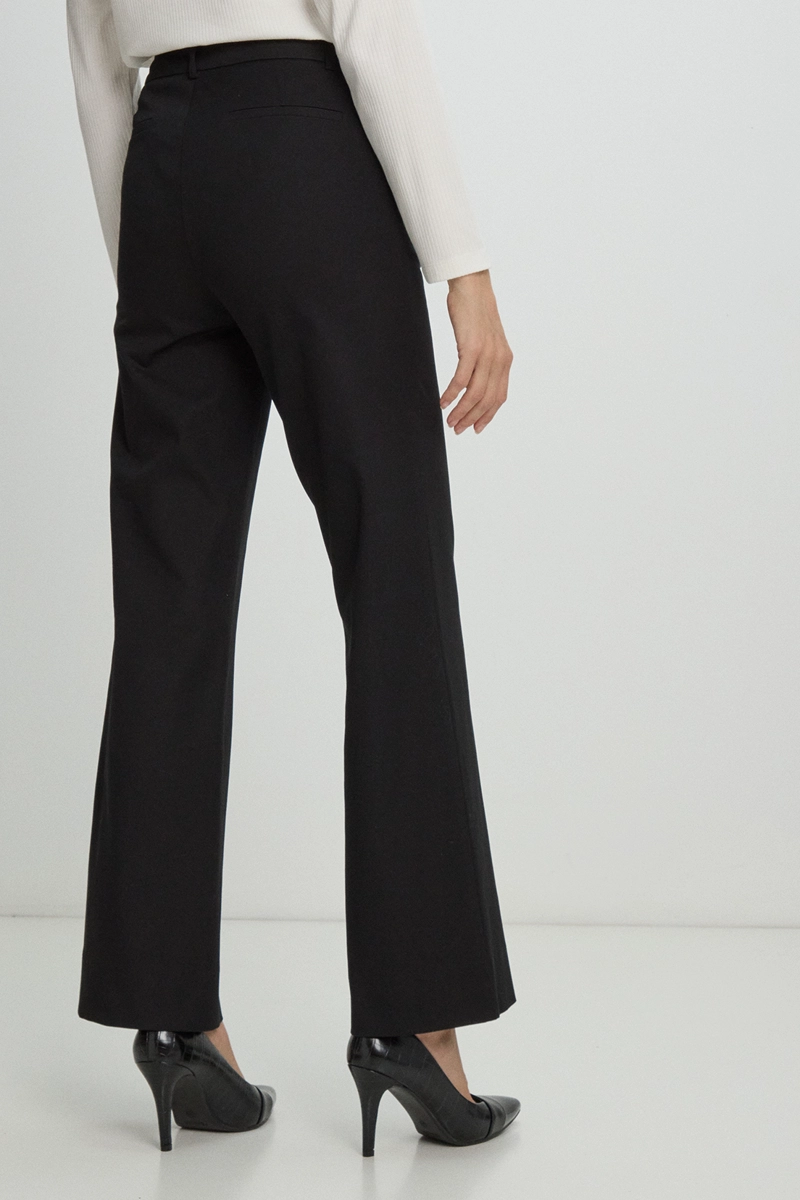 PANTALON WIDE NEGRO MUJER MA GRIFFE - 4