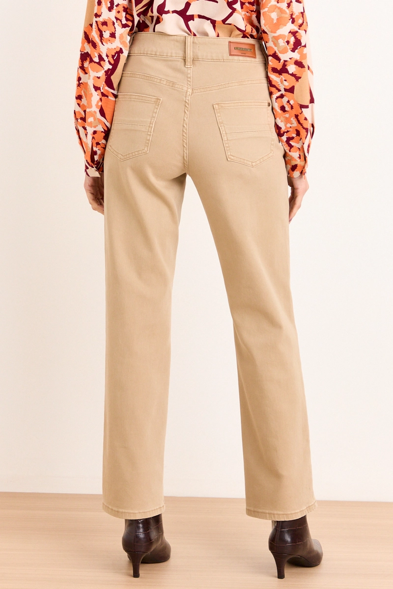 JEANS RECTO BEIGE MUJER MA GRIFFE - 4