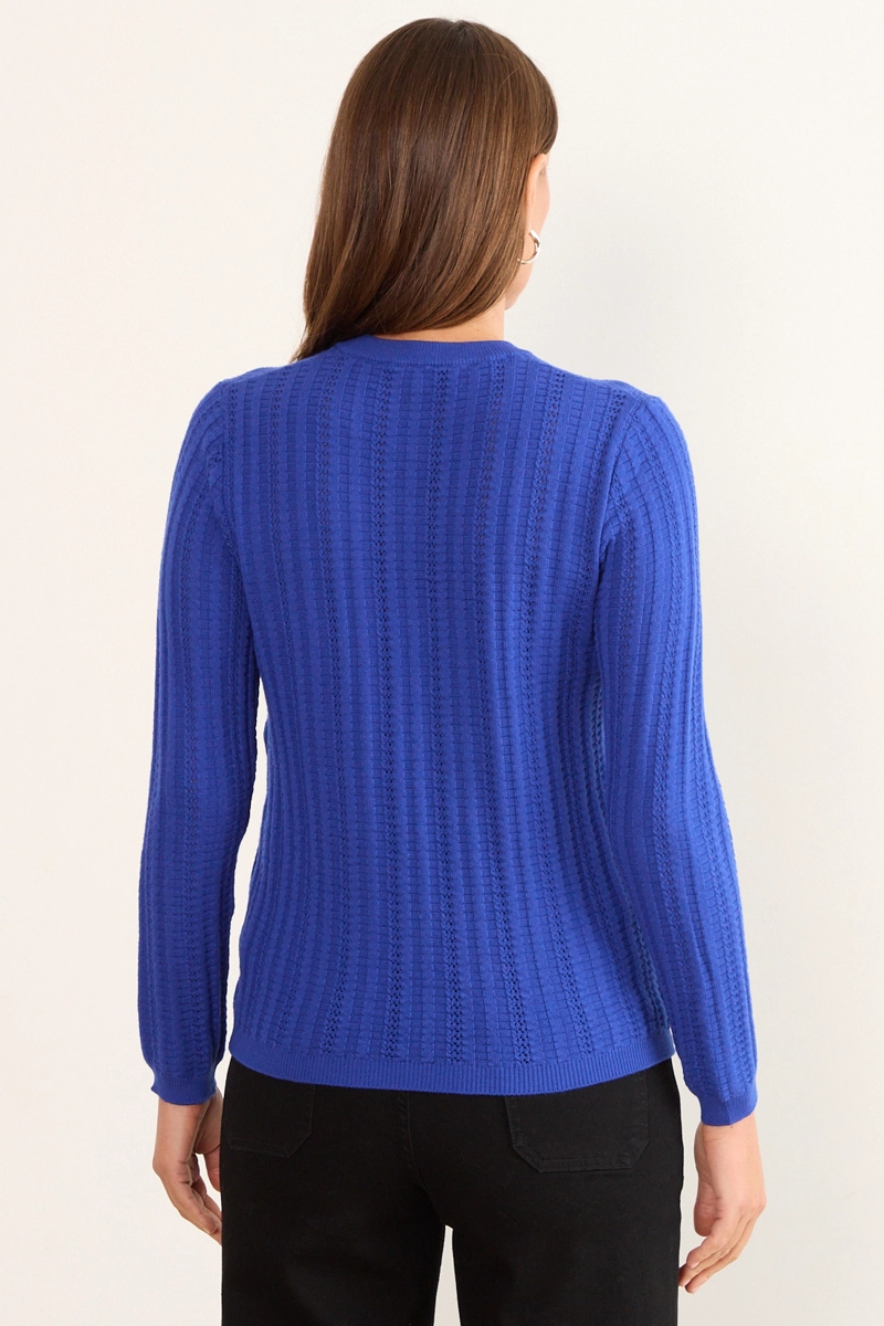 TEJIDO CERRADO DISEÑO AZUL MUJER MA GRIFFE - 3