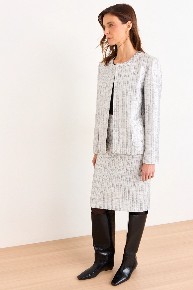 CHAQUETA LOOK CHANEL CRUDO MUJER MA GRIFFE - 3