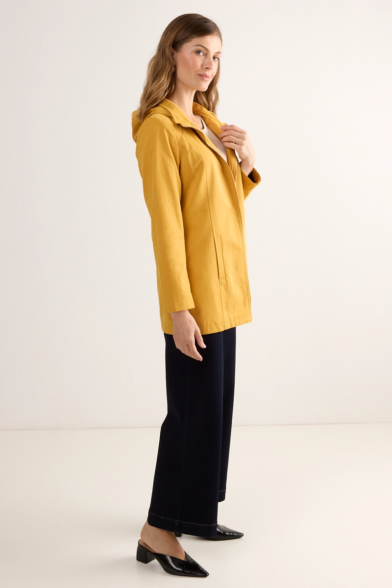 TRENCH AMARILLO MUJER MAGRIFFE - 4