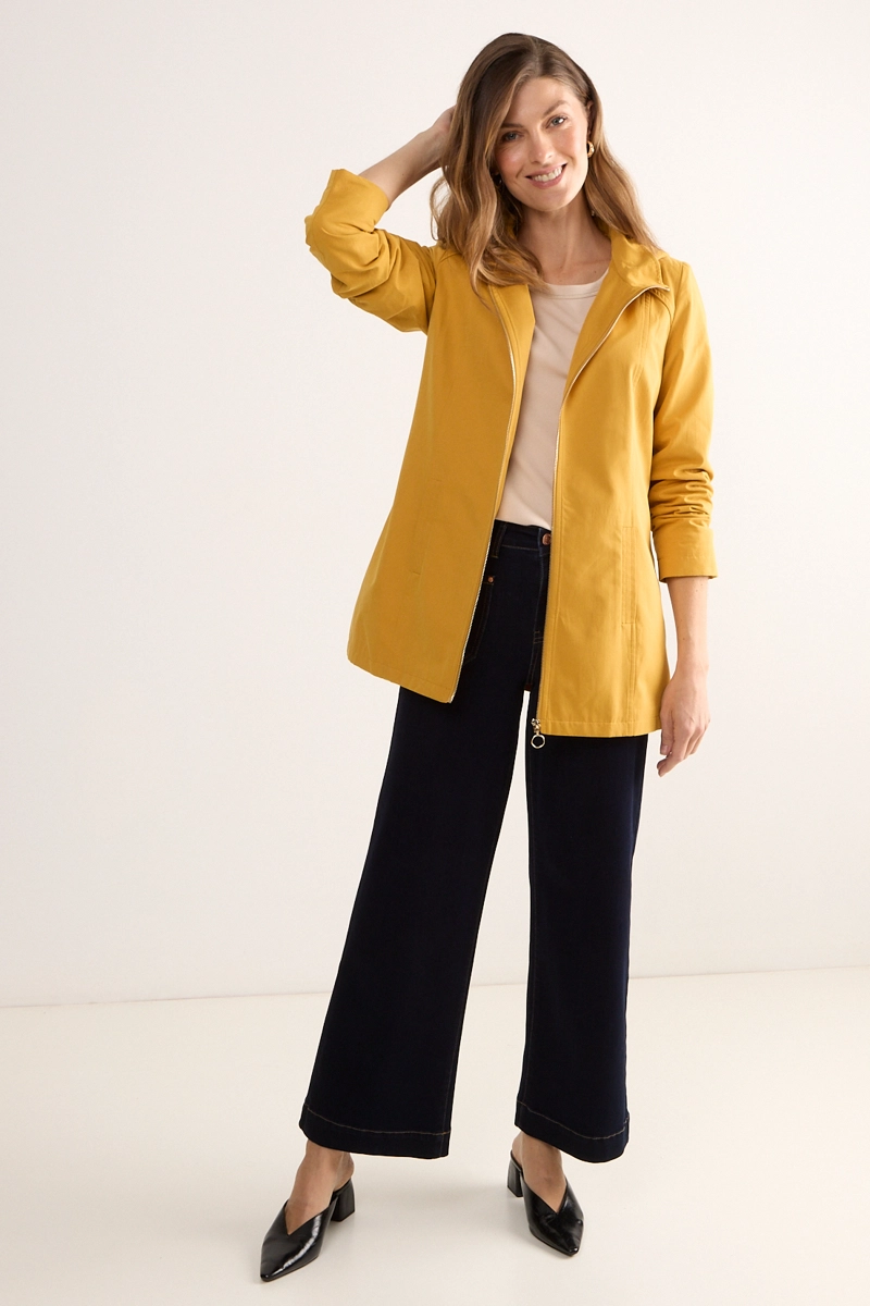 TRENCH AMARILLO MUJER MAGRIFFE - 5