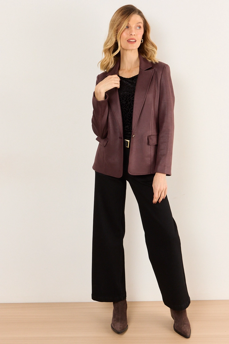 BLAZER ANTELINA CAFE  MUJER MA GRIFFE - 5