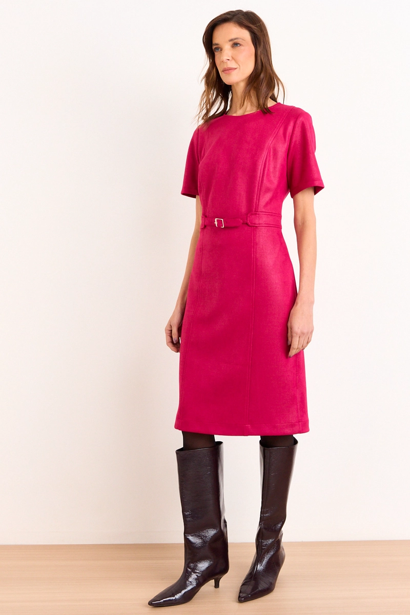 VESTIDO ANTELINA FUCSIA MUJER MA GRIFFE - 4