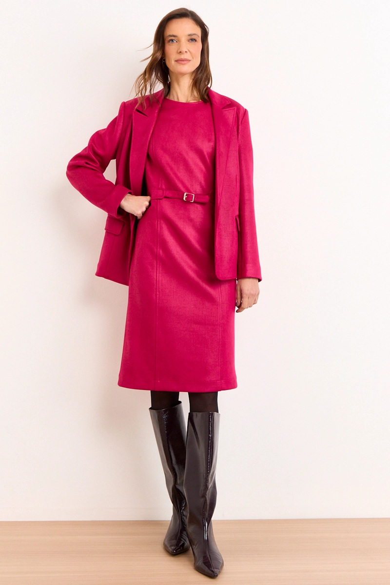 VESTIDO ANTELINA FUCSIA MUJER MA GRIFFE - 5