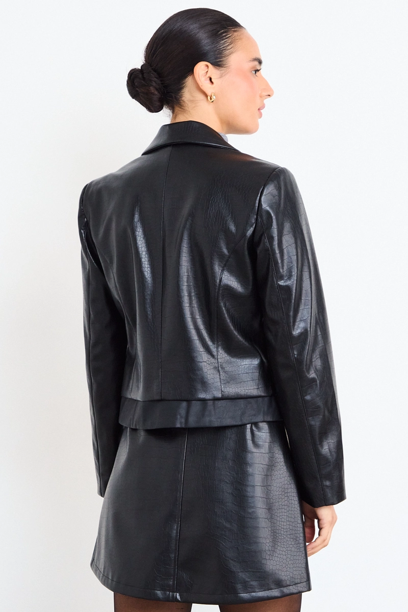 BLAZER LISO NEGRO MUJER IO - 3