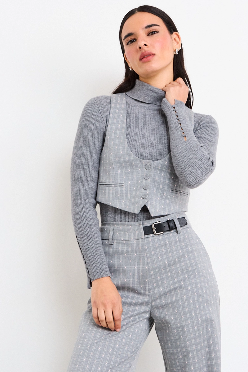 GILET FANTASIA GRIS MUJER IO - 1
