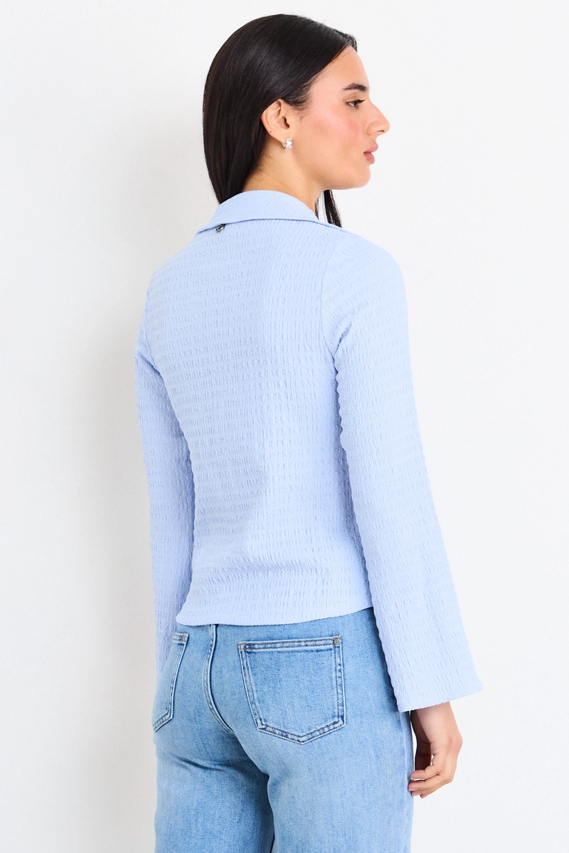 POLERA LISA CELESTE MUJER IO - 3