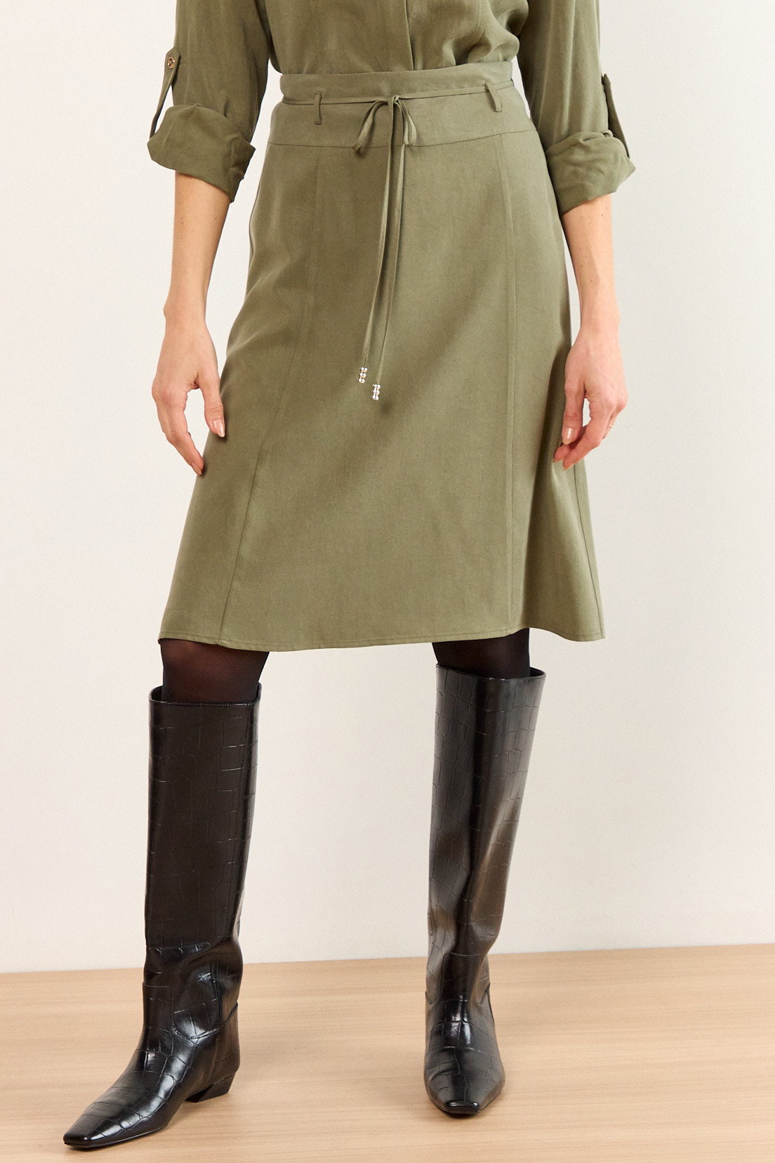 FALDA LYOCELL AVELLANA MUJER MA GRIFFE - 2