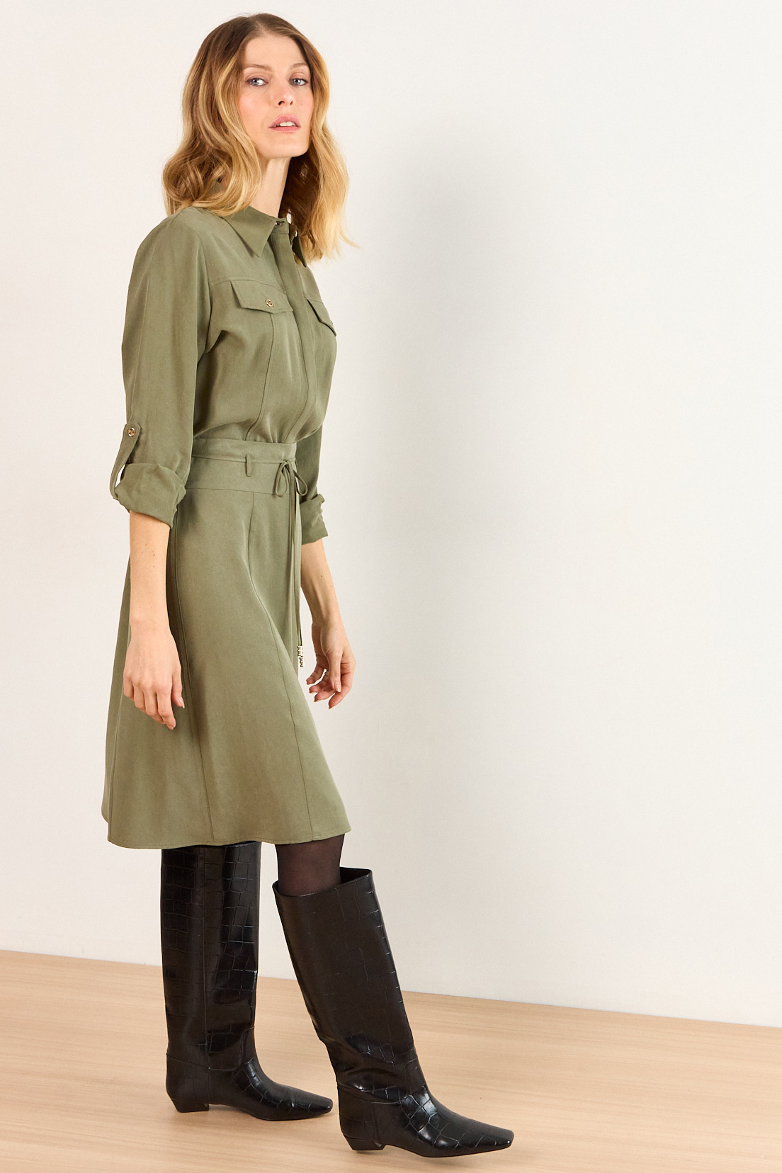 FALDA LYOCELL AVELLANA MUJER MA GRIFFE - 5