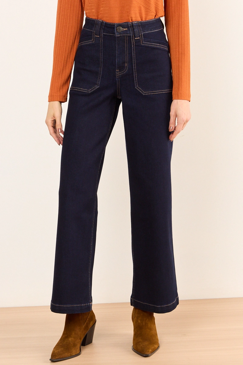 JEANS WIDE AZUL MUJER MA GRIFFE - 2
