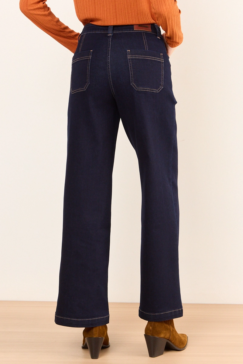JEANS WIDE AZUL MUJER MA GRIFFE - 4