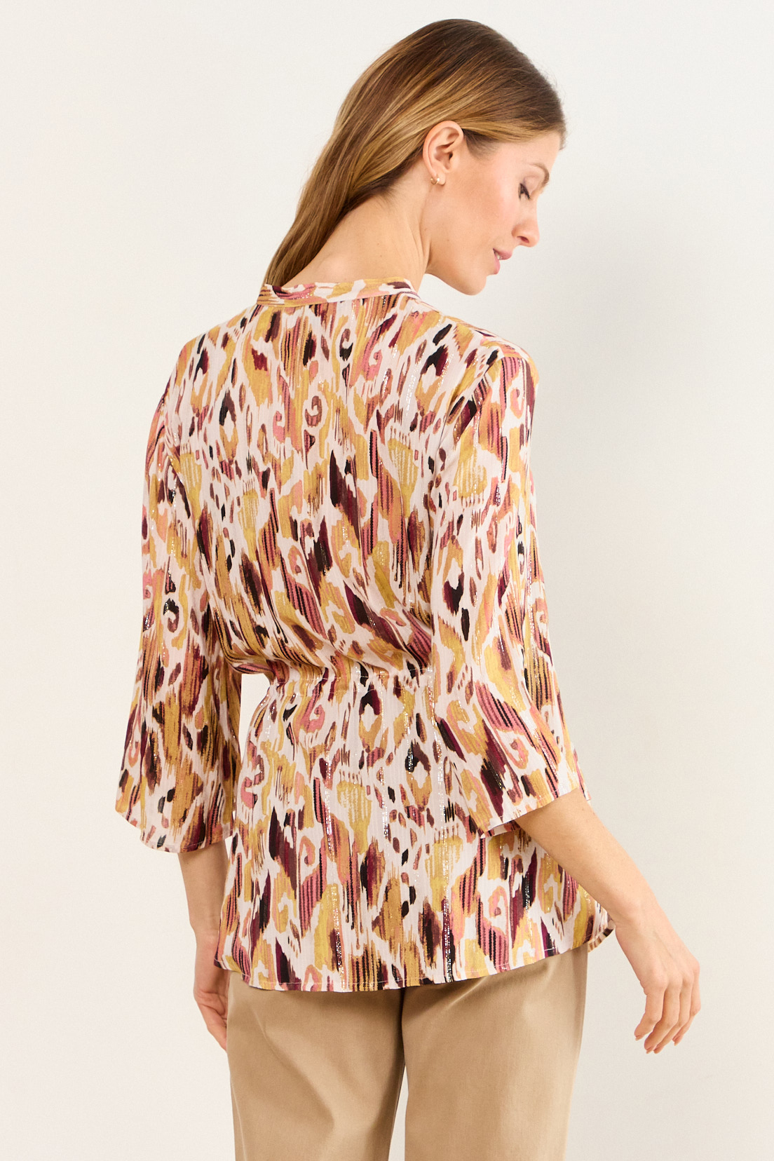 BLUSA CUELLO MAO NEGRO MUJER MA GRIFFE - 3