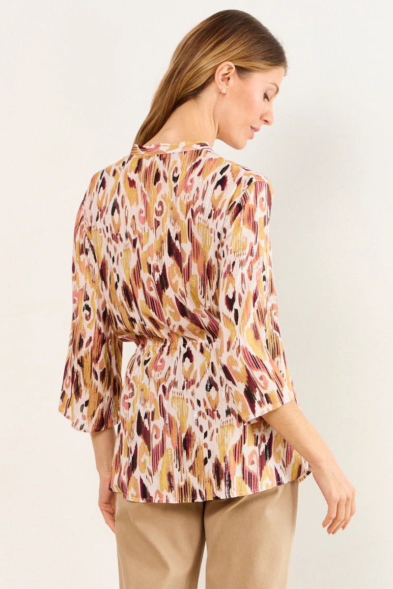 BLUSA CUELLO MAO NEGRO MUJER MA GRIFFE - 3