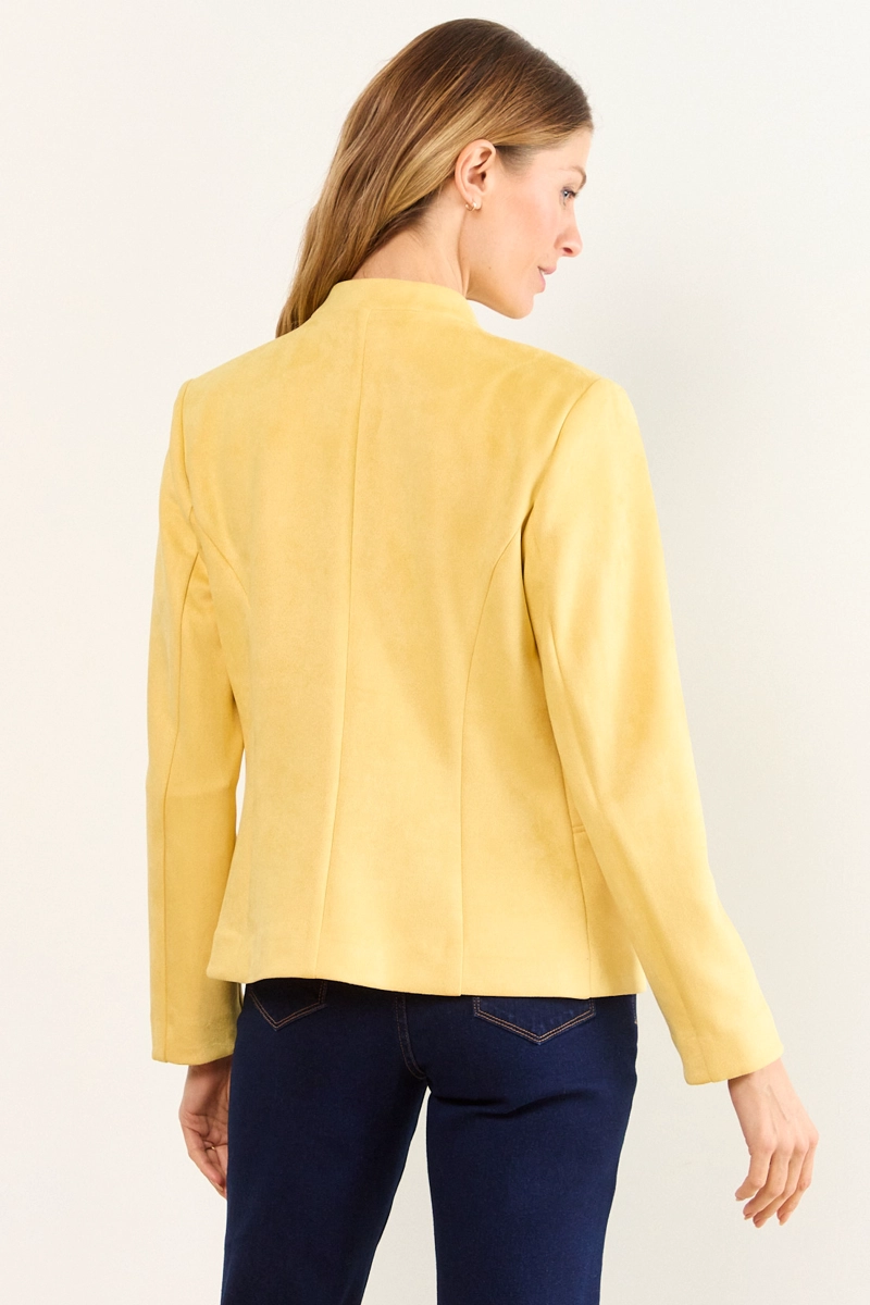 CHAQUETA ANTELINA AMARILLO MUJER MA GRIFFE - 3