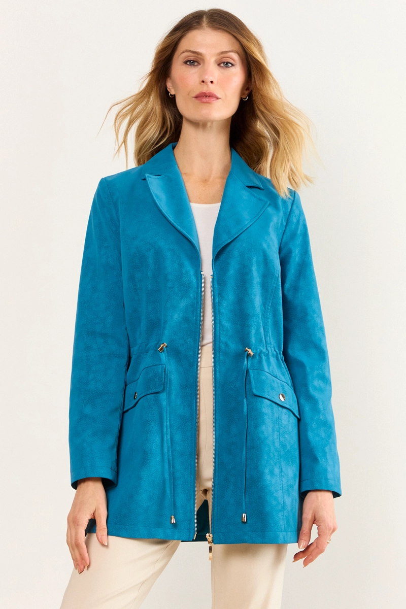 TRENCH SEMI FORMAL PETROLEO MUJER MA GRIFFE - 1