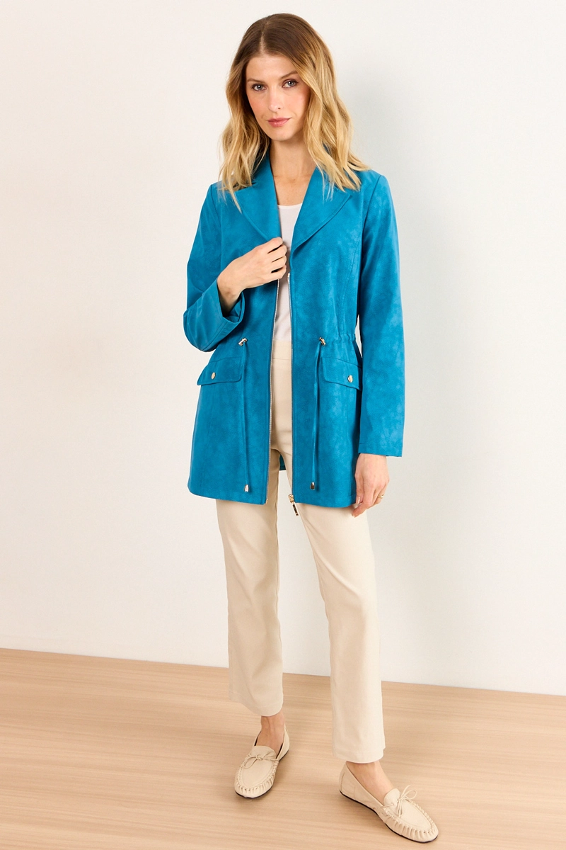 TRENCH SEMI FORMAL PETROLEO MUJER MA GRIFFE - 4