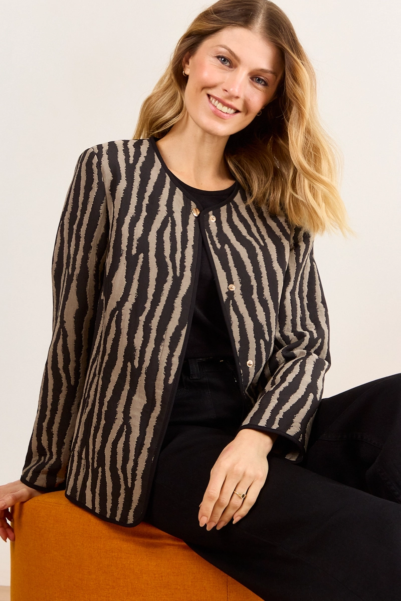 CHAQUETA ACOLCHADA NEGRO MUJER MA GRIFFE - 2