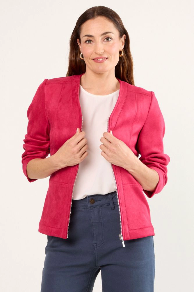 CASACA LISA FUCSIA MUJER MAGRIFFE - 1