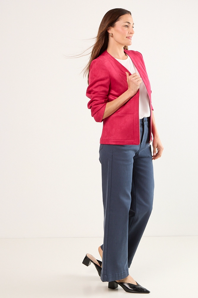 CASACA LISA FUCSIA MUJER MAGRIFFE - 5