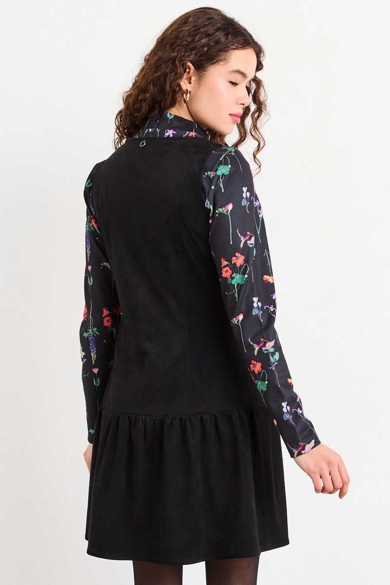 VESTIDO LISO NEGRO MUJER IO - 3