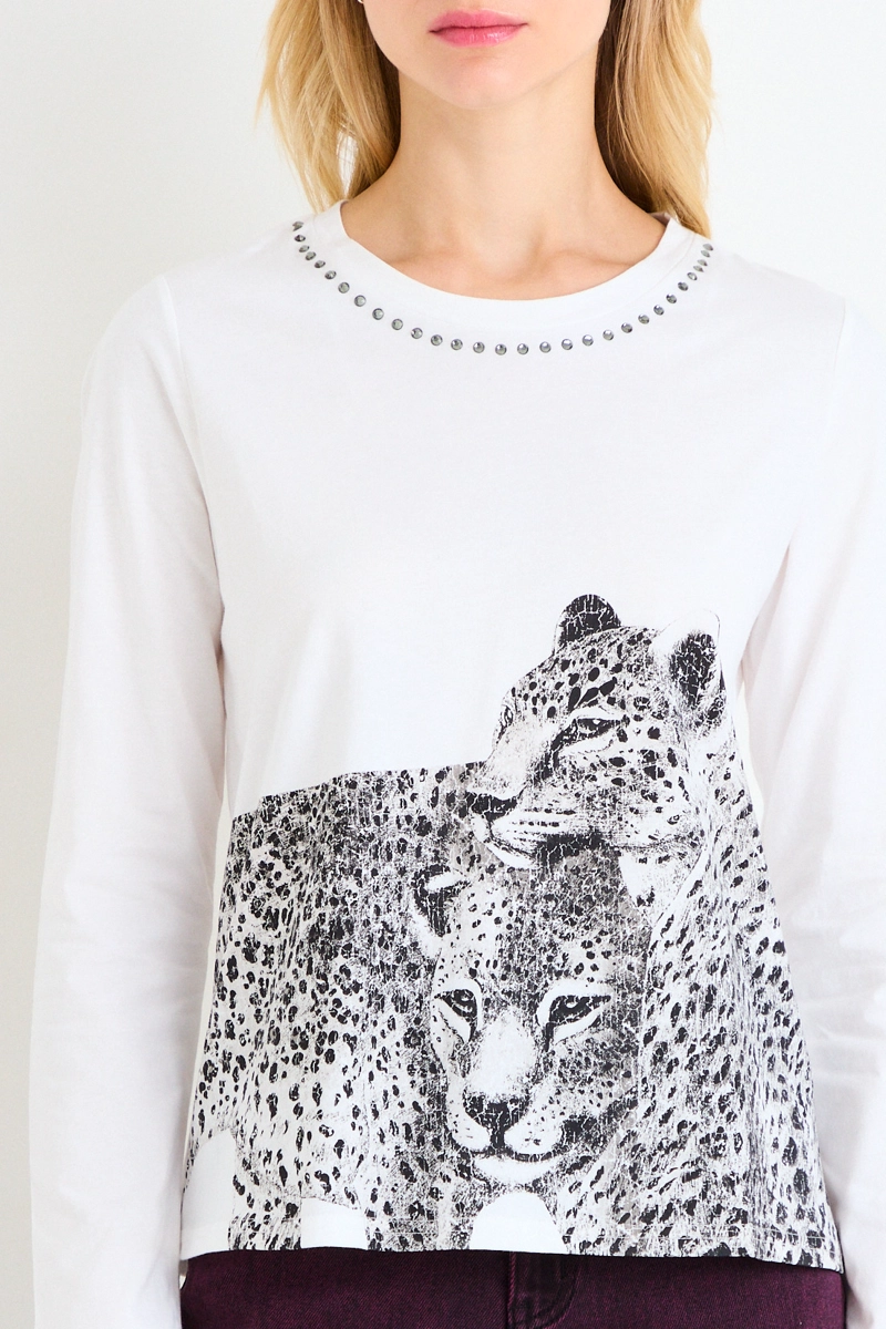POLERA LOCALIZADA DE MANGA LARGA CRUDO MUJER ASH - 2