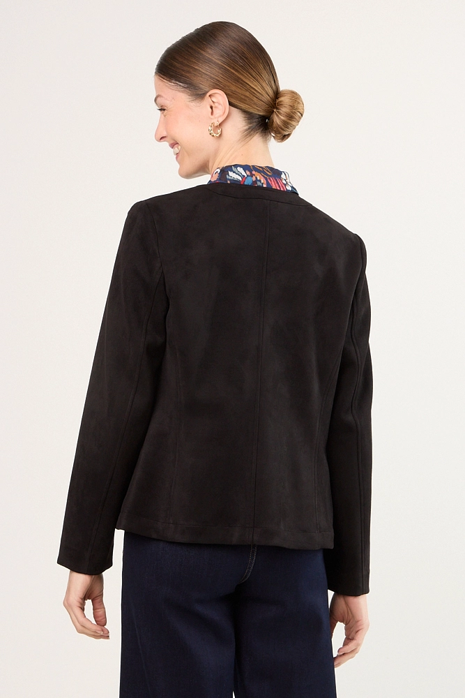 CASACA LISA NEGRO MUJER MAGRIFFE - 3
