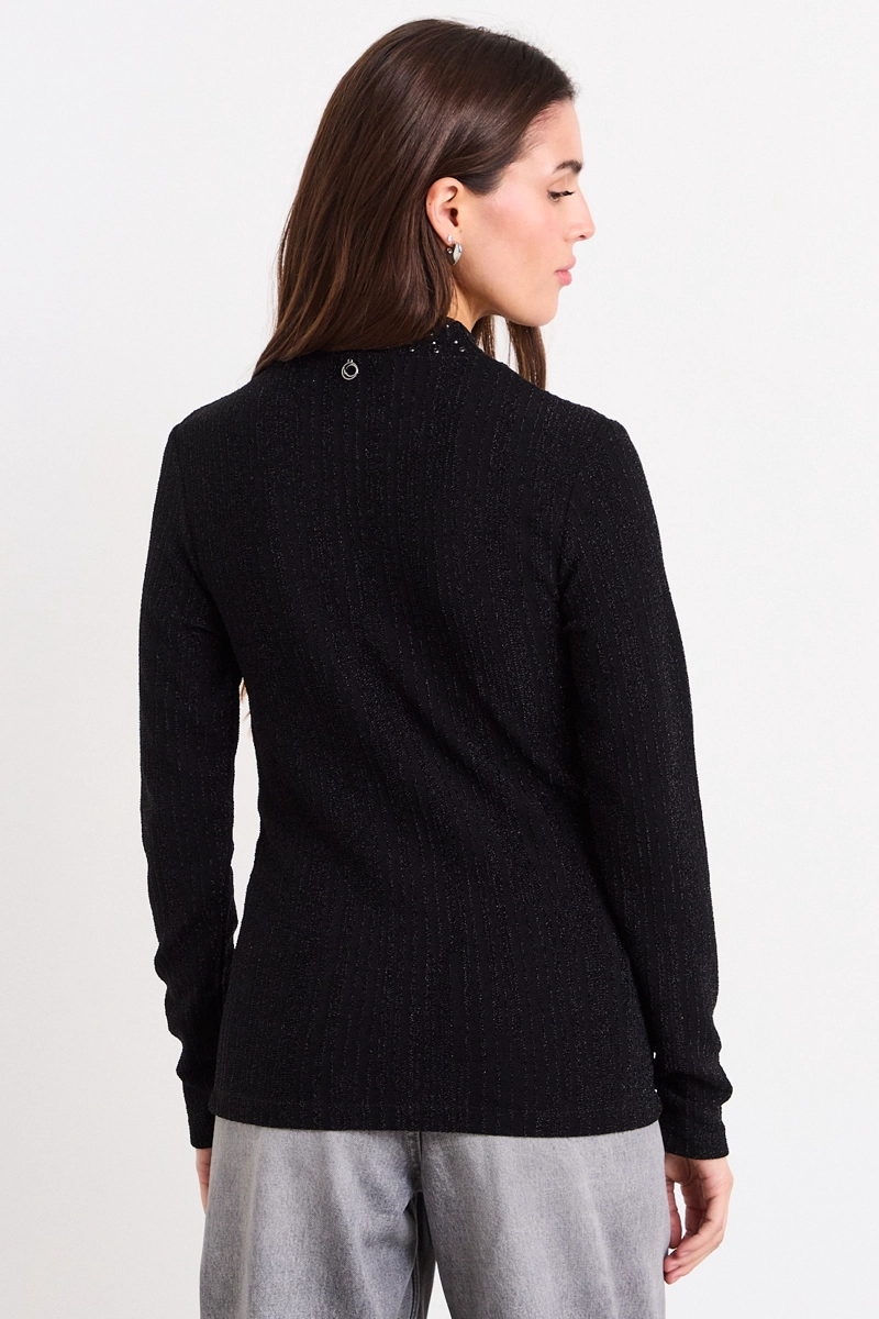 POLERA LISA NEGRO MUJER IO - 4