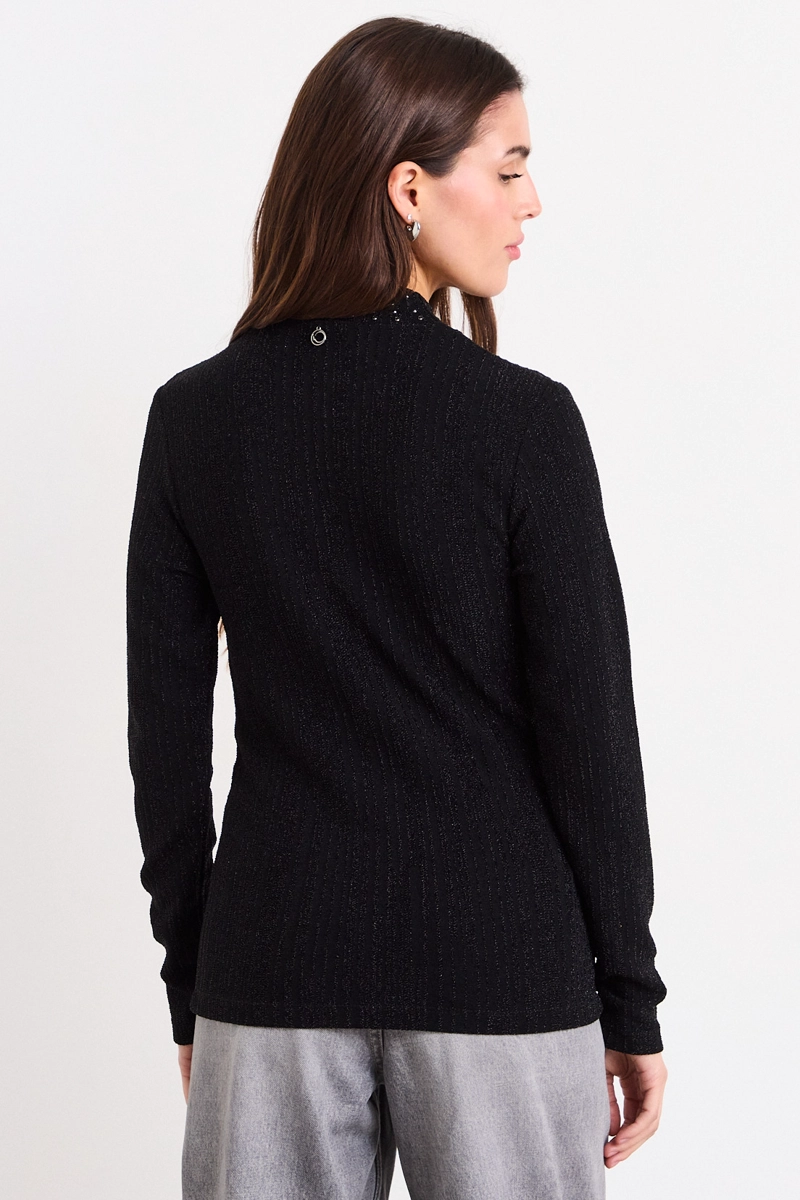 POLERA LISA NEGRO MUJER IO - 4
