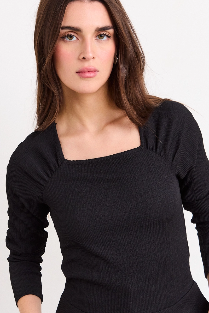 POLERA LISA NEGRO MUJER IO - 2