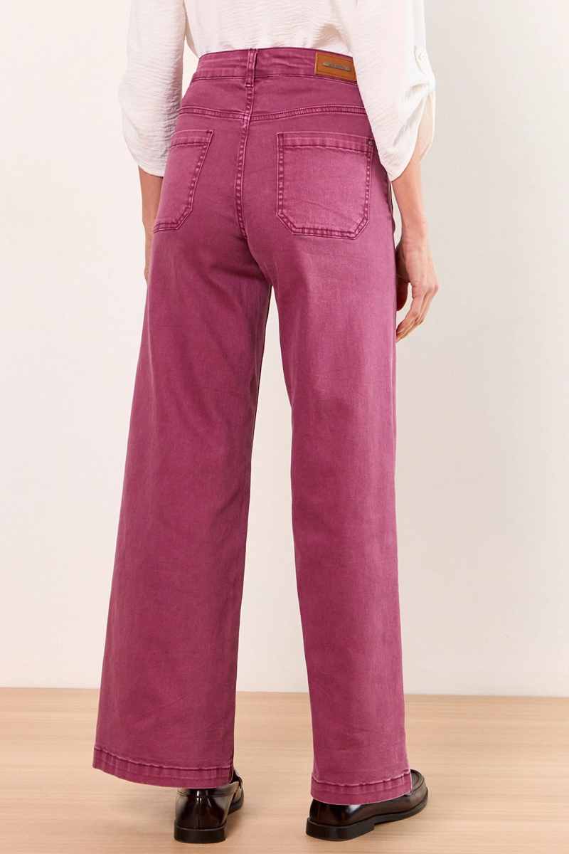 JEANS WIDE MORADO MUJER MA GRIFFE - 4