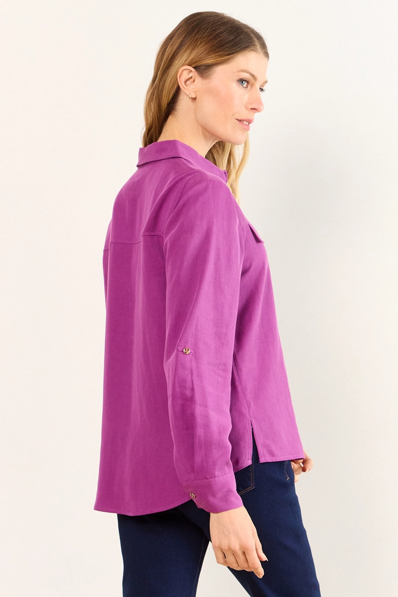 BLUSA LYOCELL MORADO MUJER MA GRIFFE - 3