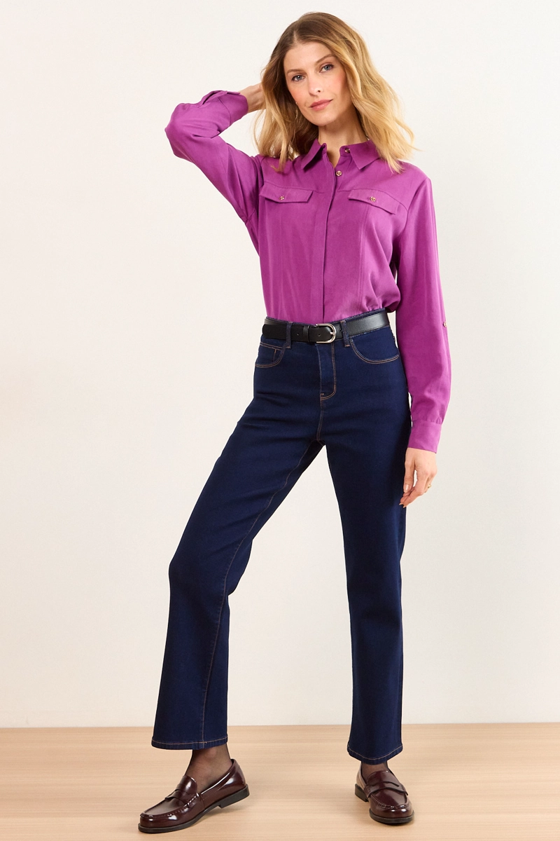 BLUSA LYOCELL MORADO MUJER MA GRIFFE - 4