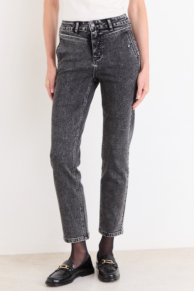 JEANS STRAIGHT NEGRO MUJER ASH - 2