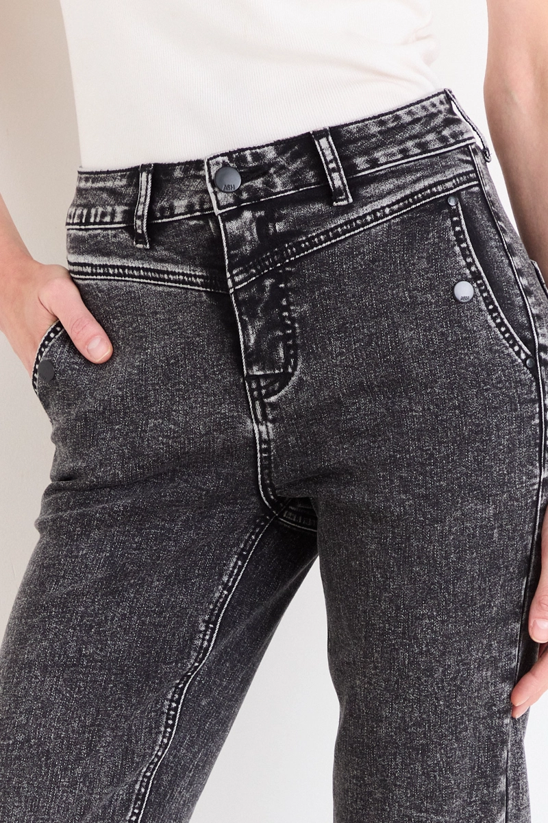 JEANS STRAIGHT NEGRO MUJER ASH - 3
