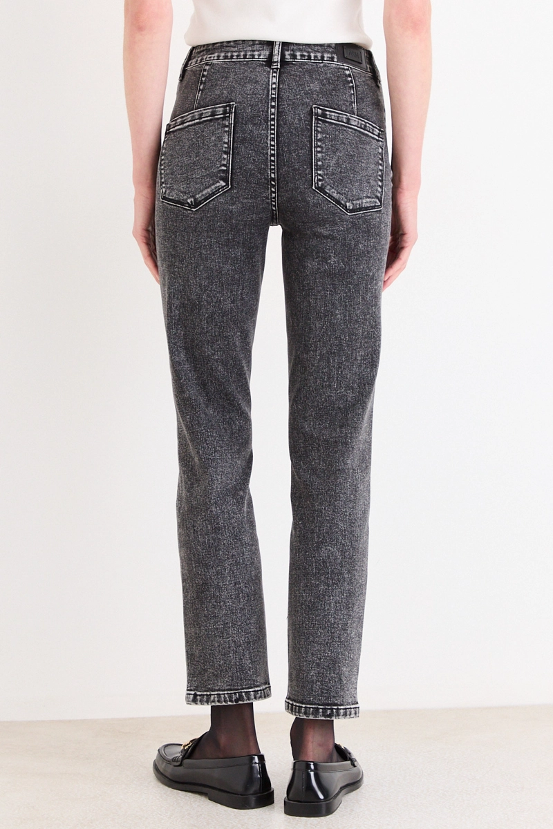 JEANS STRAIGHT NEGRO MUJER ASH - 4