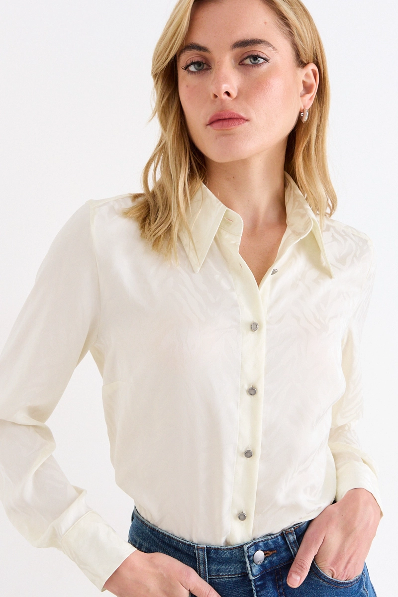 BLUSA CAMISERA CRUDO MUJER ASH - 1