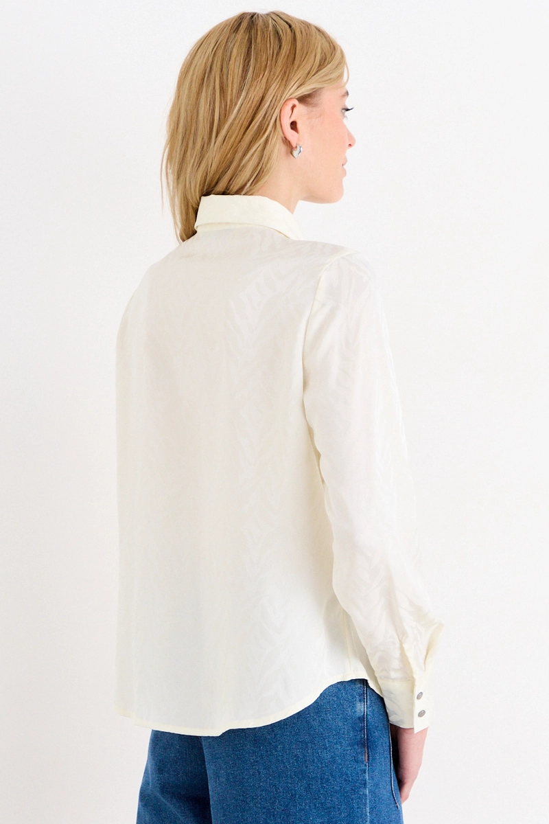 BLUSA CAMISERA CRUDO MUJER ASH - 3