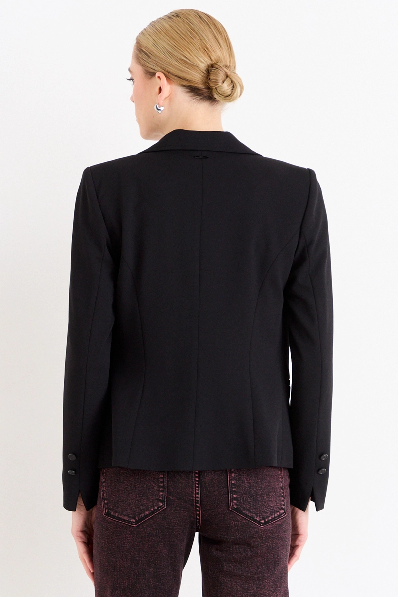 BLAZER LISO NEGRO MUJER ASH - 3