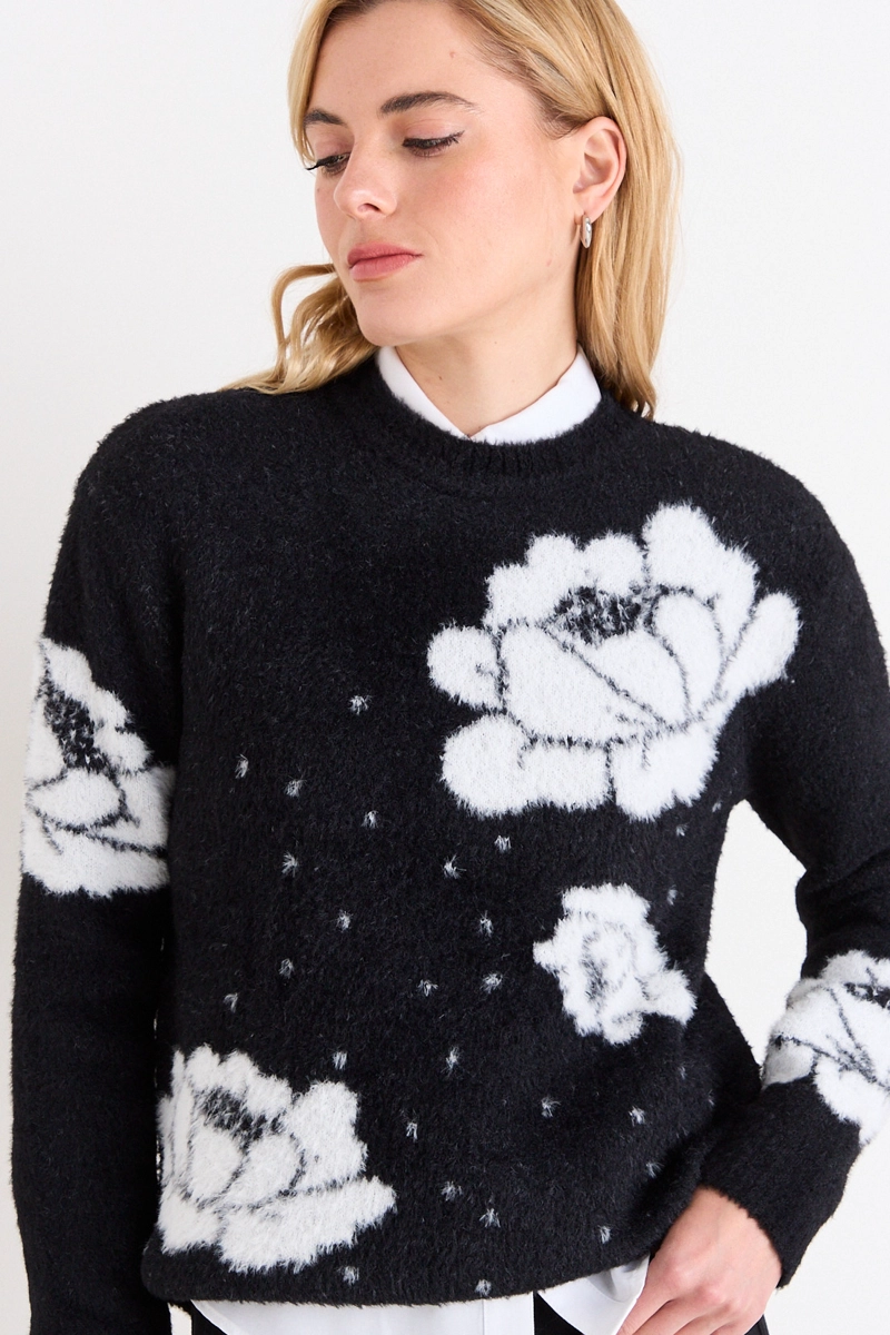 SWEATER FANTASIA NEGRO MUJER ASH - 1