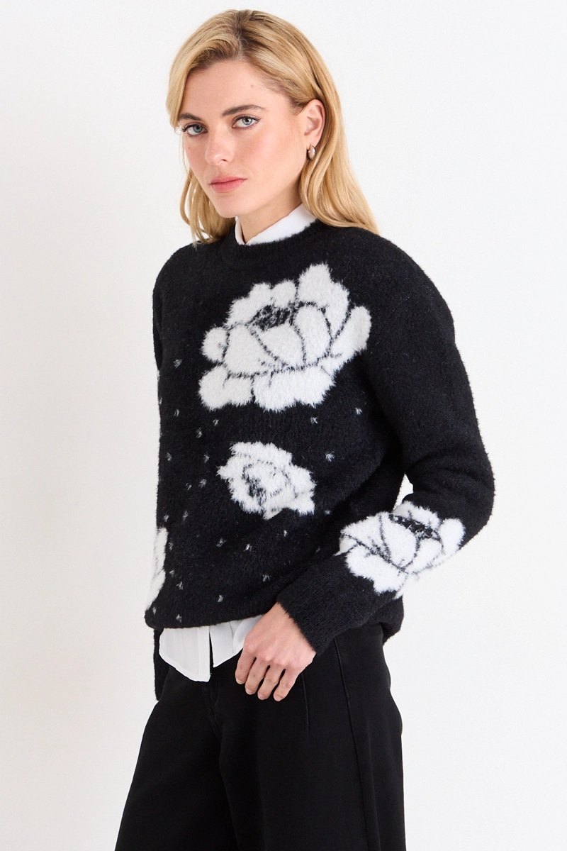 SWEATER FANTASIA NEGRO MUJER ASH - 2