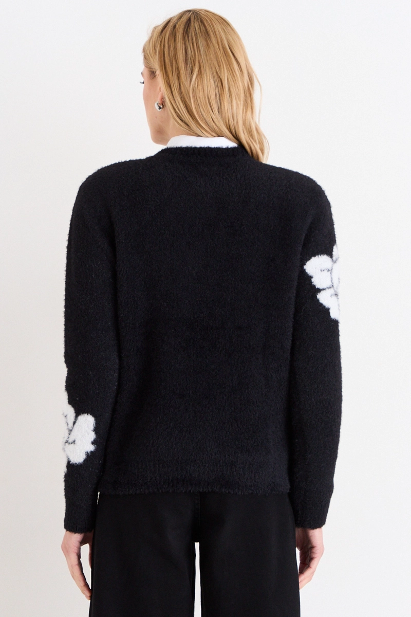 SWEATER FANTASIA NEGRO MUJER ASH - 3