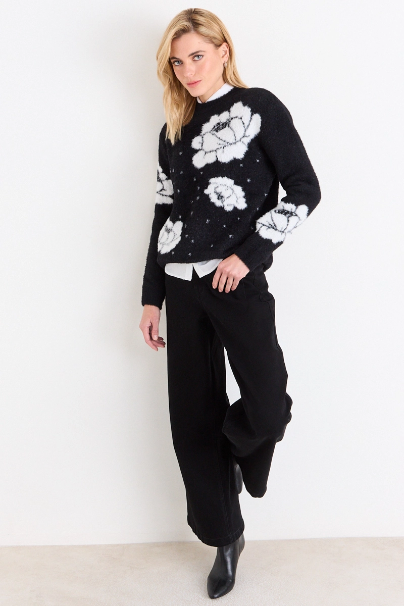 SWEATER FANTASIA NEGRO MUJER ASH - 4