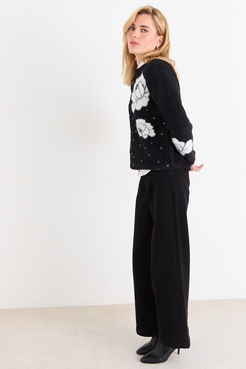 SWEATER FANTASIA NEGRO MUJER ASH - 5